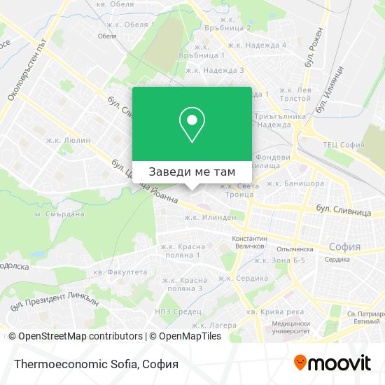 Thermoeconomic Sofia карта