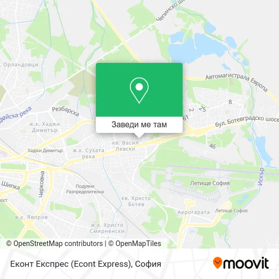 Еконт Експрес (Econt Express) карта