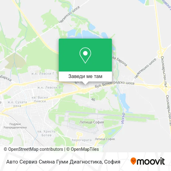 Авто Сервиз Смяна Гуми Диагностика карта