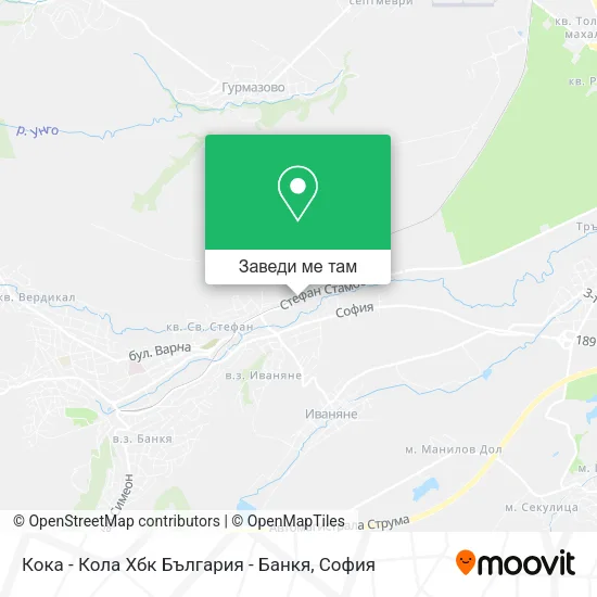 Кока - Кола Хбк България - Банкя карта