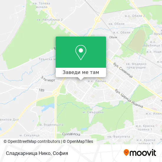 Сладкарница Нико карта