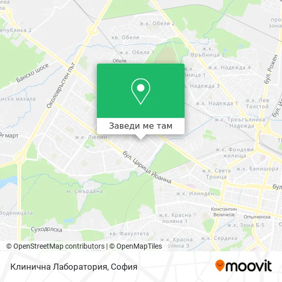 Клинична Лаборатория карта