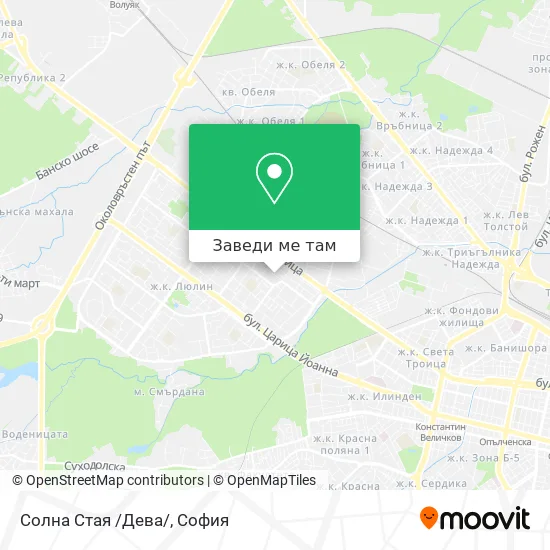 Солна Стая /Дева/ карта