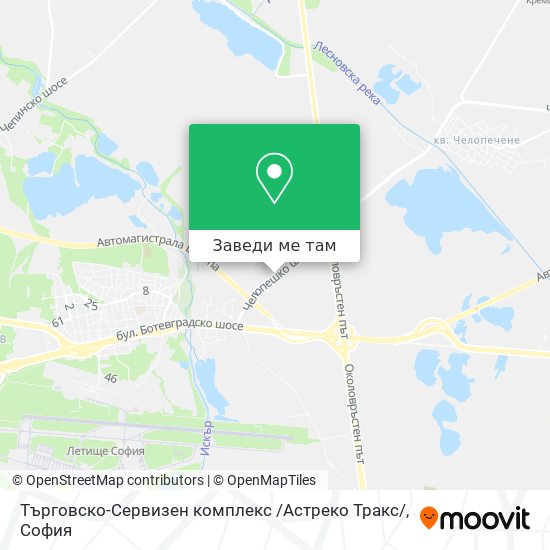 Търговско-Сервизен комплекс /Астреко Тракс/ карта