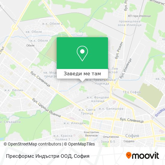 Пресформс Индъстри ООД карта