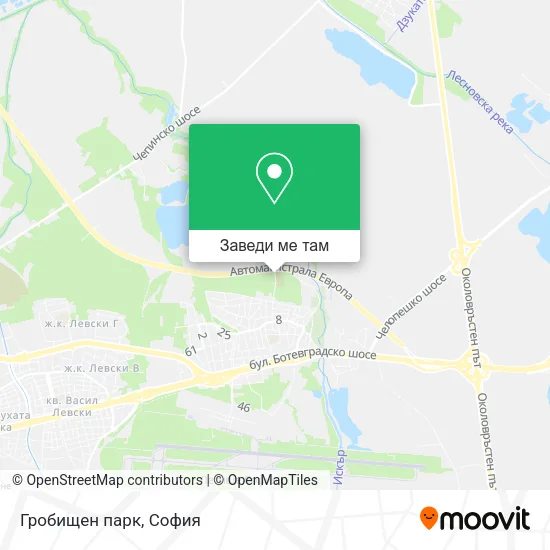 Гробищен парк карта