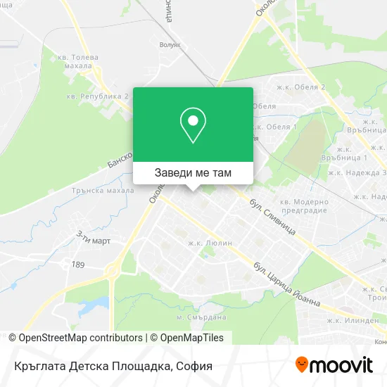 Кръглата Детска Площадка карта