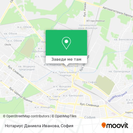 Нотариус Даниела Иванова карта