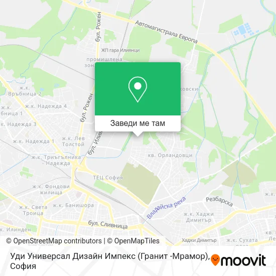 Уди Универсал Дизайн Импекс (Гранит -Мрамор) карта