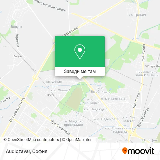 Audiozavar карта