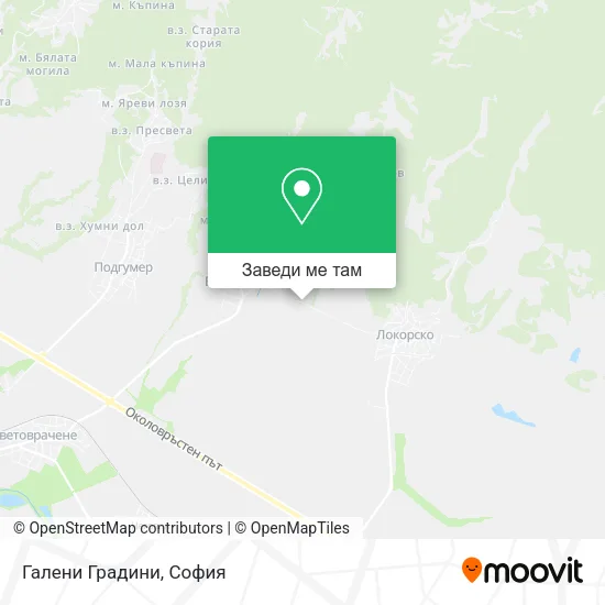 Галени Градини карта