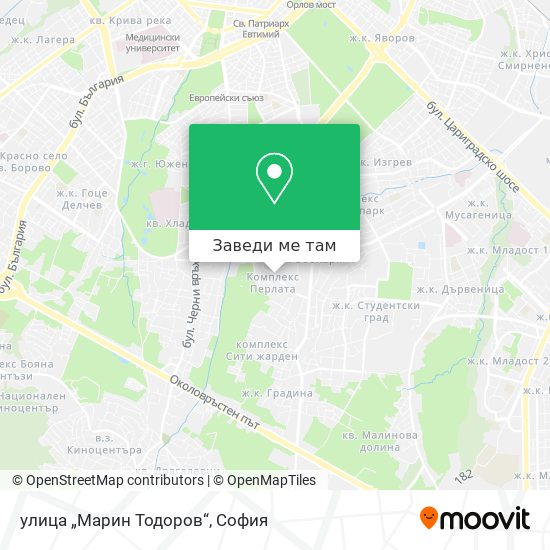 улица „Марин Тодоров“ карта