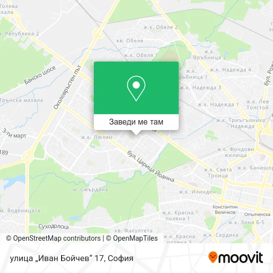 улица „Иван Бойчев“ 17 карта
