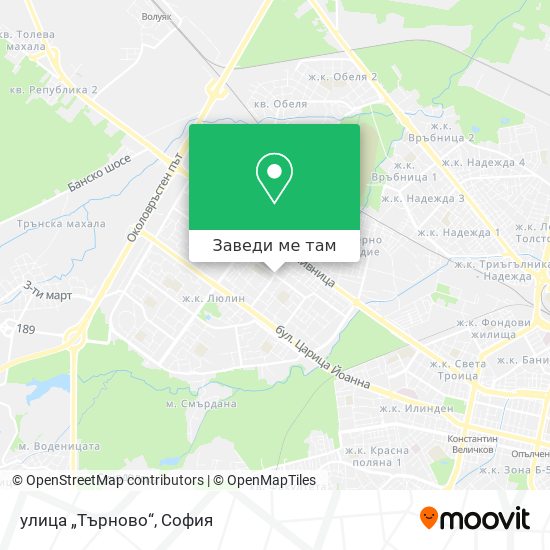 улица „Търново“ карта