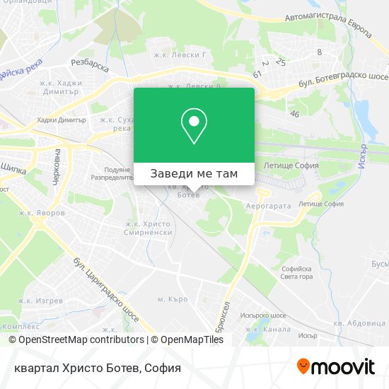 квартал Христо Ботев карта