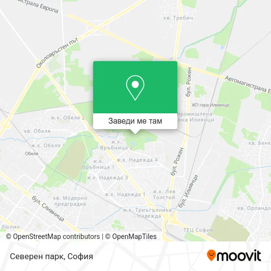 Северен парк карта