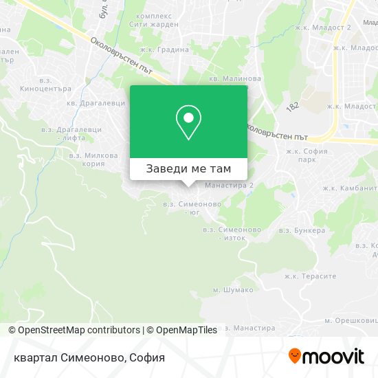 квартал Симеоново карта