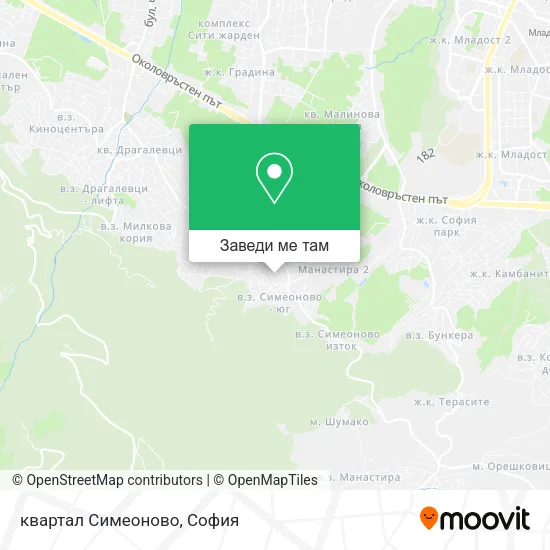 квартал Симеоново карта