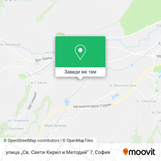 улица „Св. Свети Кирил и Методий“ 7 карта