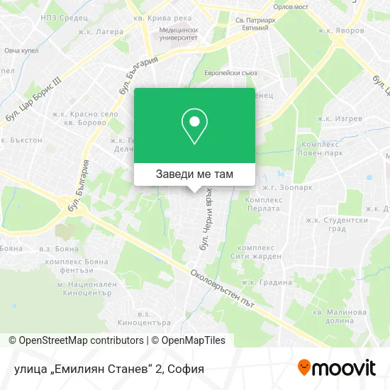 улица „Емилиян Станев“ 2 карта