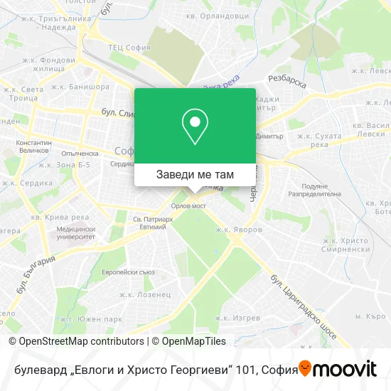 булевард „Евлоги и Христо Георгиеви“ 101 карта
