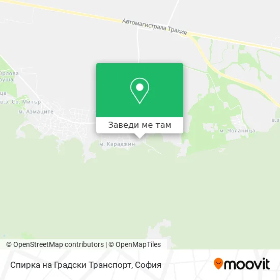 Спирка на Градски Транспорт карта