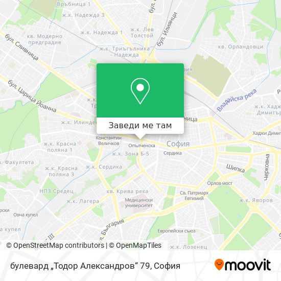 булевард „Тодор Александров“ 79 карта