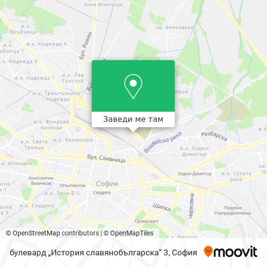 булевард „История славянобългарска“ 3 карта