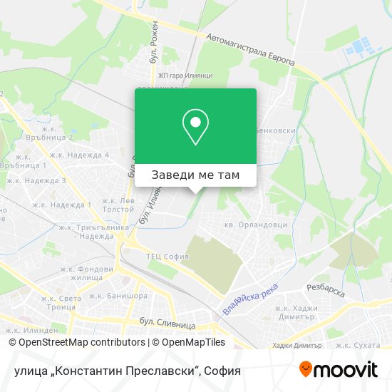 улица „Константин Преславски“ карта