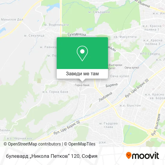 булевард „Никола Петков“ 120 карта