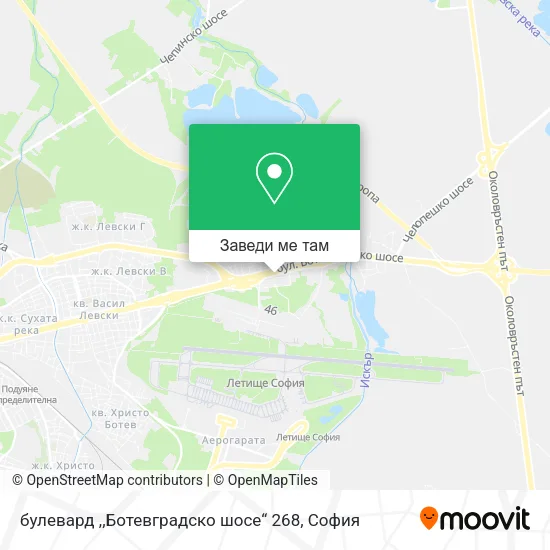 булевард ,,Ботевградско шосе“ 268 карта