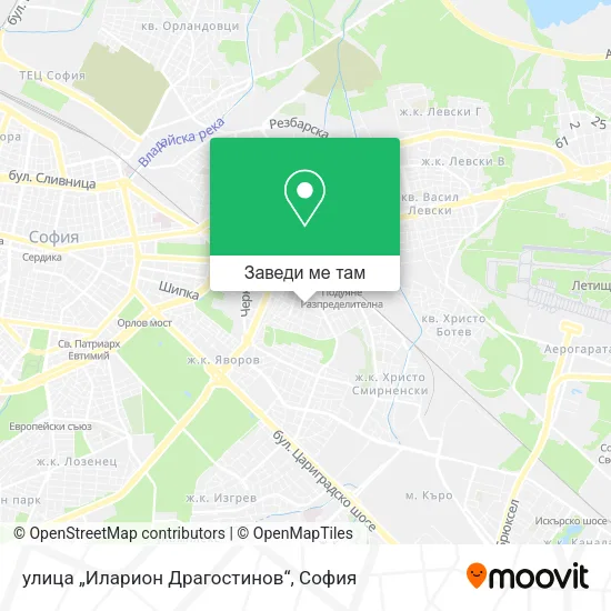 улица „Иларион Драгостинов“ карта