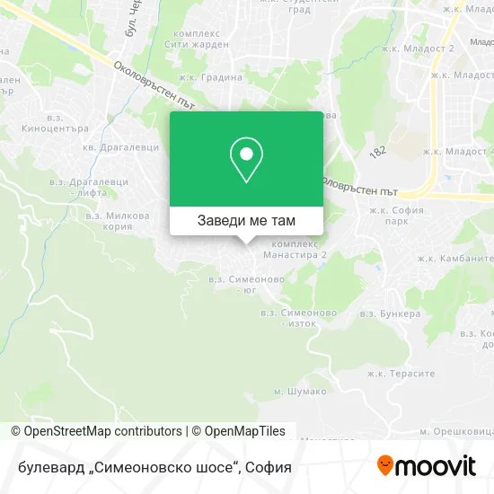 булевард „Симеоновско шосе“ карта