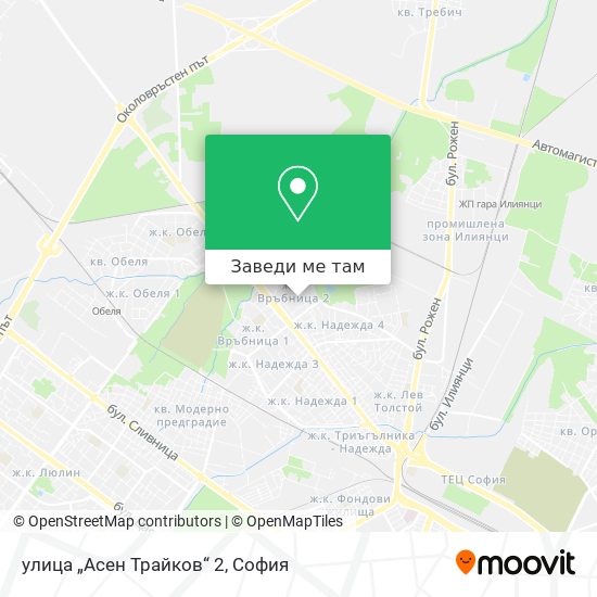 улица „Асен Трайков“ 2 карта