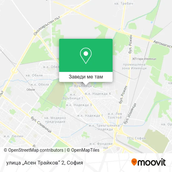 улица „Асен Трайков“ 2 карта