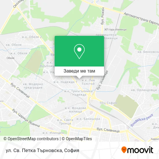 ул. Св. Петка Търновска карта