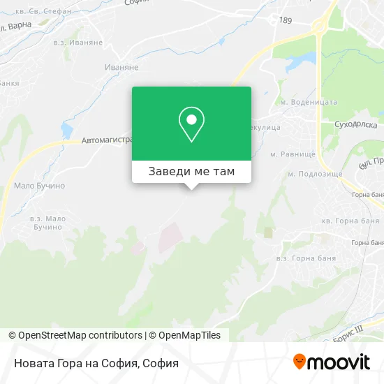 Новата Гора на София карта