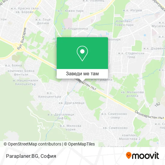 Paraplaner.BG карта