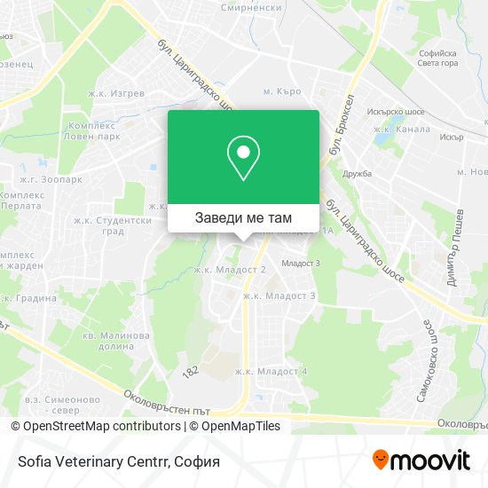 Sofia Veterinary Centrr карта