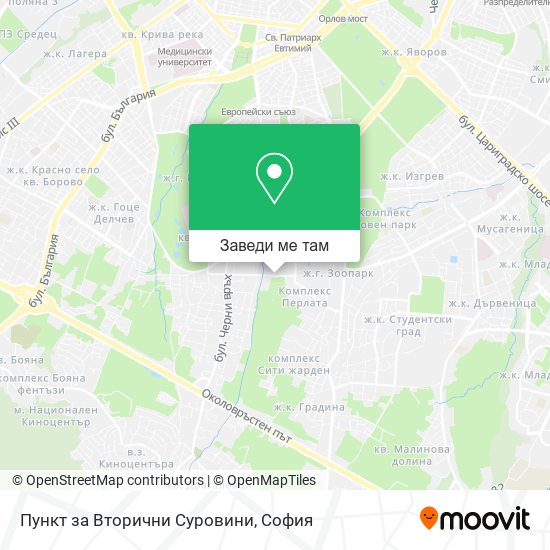 Пункт за Вторични Суровини карта