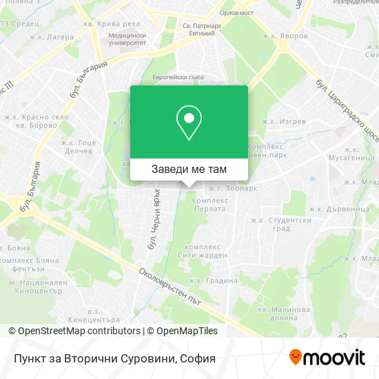 Пункт за Вторични Суровини карта