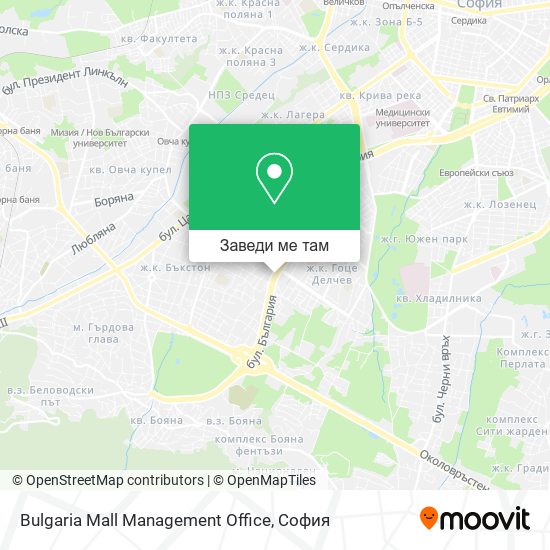Bulgaria Mall Management Office карта