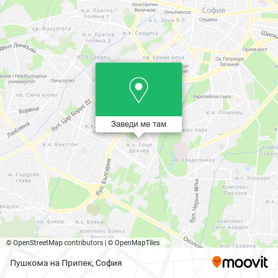 Пушкома на Припек карта