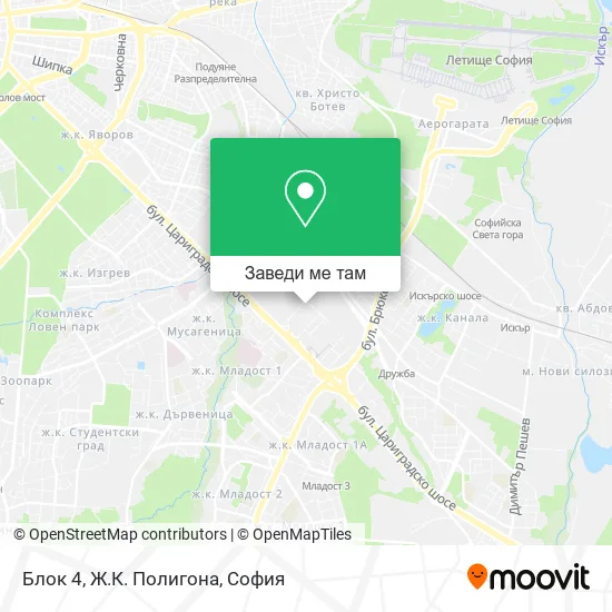 Блок 4, Ж.К. Полигона карта