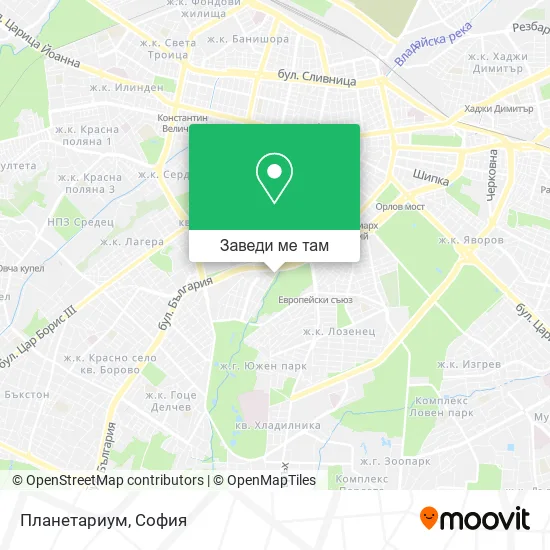 Планетариум карта
