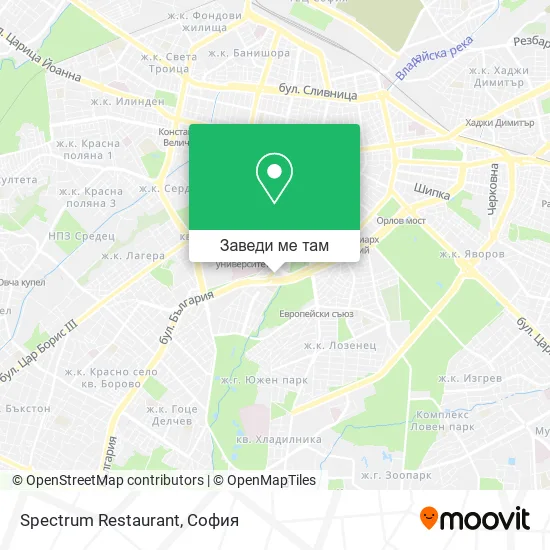 Spectrum Restaurant карта