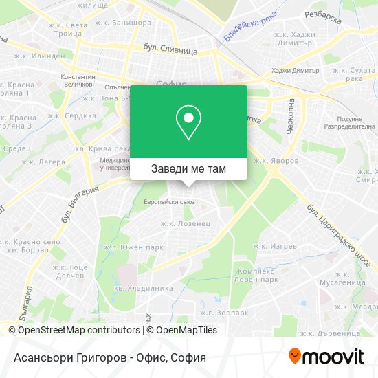 Асансьори Григоров - Офис карта