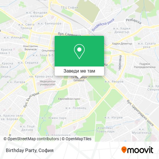 Birthday Party карта