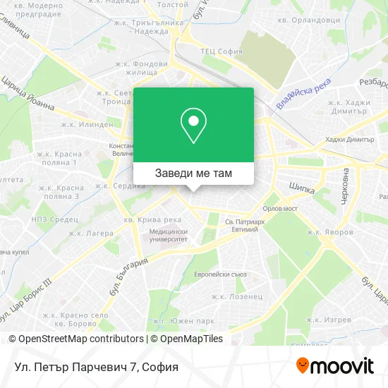 Ул. Петър Парчевич 7 карта