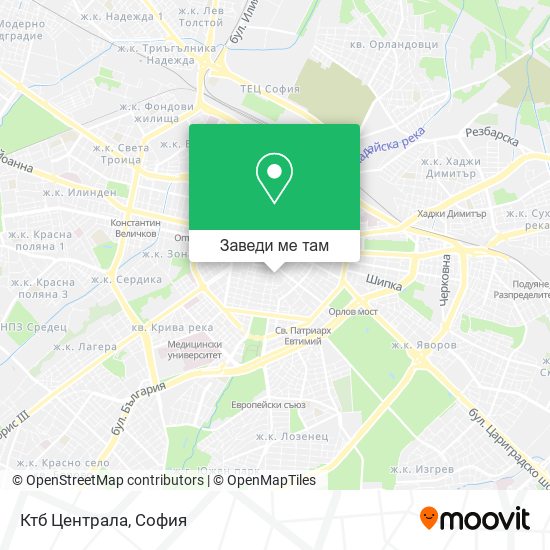 Ктб Централа карта